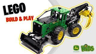 LEGO Build and Play Stop Motion!    | John Deere Kids