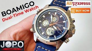 BOAMIGO F546 Dual Time Sport Watch│Boamigo Watch Review│Subtitles