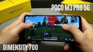 Poco M3 PRO 5G PUBG Test 6/128  Dimensity 700 PUBG  Gaming, Gyroscope, Temperatures, Throttling