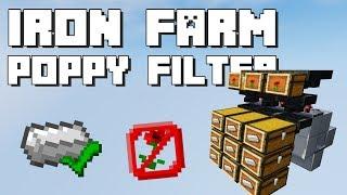 Minecraft: Iron Farm Poppy Filter