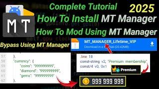 How To Install And Mod Using MT Manager | Any Android 2025 | Tutorial 02