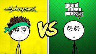 GTA V Gamers VS Cyberpunk 2077 Gamers