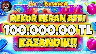 Sweet Bonanza Küçük Kasa  110.000.00 TL SLOT MAKS WİN ALDIK REKOR KATLADIK #sweetbonanza #slots
