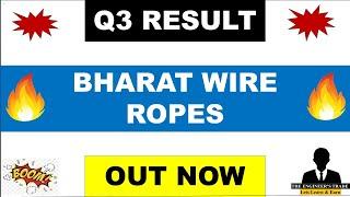 Bharat Wire Ropes Q3 Results 2024 | Bharat Wire Ropes Results | Bharat wire Ropes Share, Bharat wire