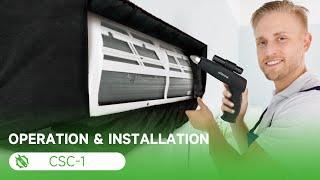 Split AC cleaning cover, very easy to install #airconditioner #cleaner #installation #wipcool