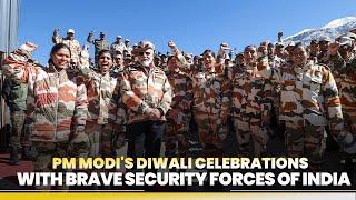 PM Modi celebrates Diwali with Braveheart Jawans in Lepcha, HP