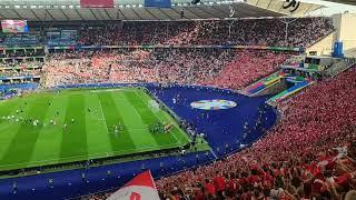 Österreich - Polen 3:1, 21.6. Olympiastadion Berlin, "I am from Austria" nach dem Schlusspfiff