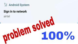 Sign in to network problem solved