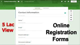 How to create online registration form using google docs Forms
