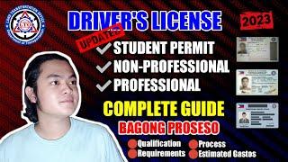 PAANO KUMUHA NG LTO DRIVER'S LICENSE | COMPLETE GUIDE 2023 | STUDENT PERMIT | NON PRO | PROFESSIONAL