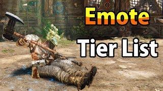 For Honor - EMOTE Tier List!