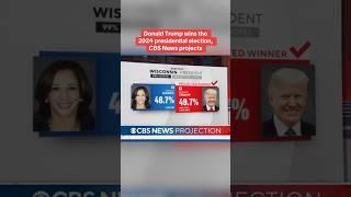 The moment CBS News projected Trump's 2024 election win #shorts