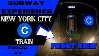 New York City Subway C Lcl Train (to Euclid) Front View