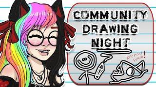 DRAW with ME!  ️ Theme: Pokemon From Memory -  Community Art Night  Live Stream