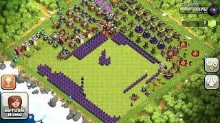 Фарм на забор. Варвары и луки. clash of clans