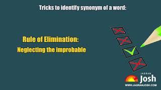 Learn to identify SYNONYM of a word