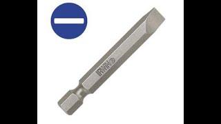 Irwin 93115 12 14 Slotted Power Bit x 1   15 16 OAL   10 Bulk Pack