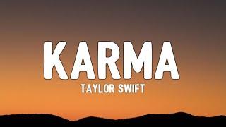 Taylor Swift - Karma (sped up) (Lyrics) [TikTok Song]