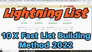 Lightning List Review Demo Bonus - 10 X Fast List Building Method 2022