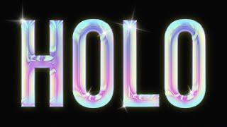 HOLOGRAPHIC TEXT EFFECT | PHOTOSHOP EFFECT | PHOTOSHOP TUTORIAL