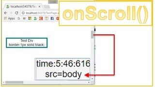 JS #03: Javascript OnScroll Body html not Window.OnScroll