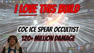 Path Of Exile - Cast on crit Ice Spear Occultist. 120Mill+ Damage. My favorite build of ALL TIME!