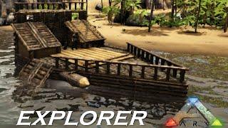 Ark Pirate Ship Explorer - How to build pirate ship raft base for Ark