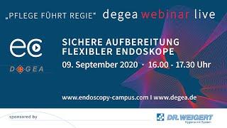 DEGEA Webinar - Sichere Aufbereitung flexibler Endoskope