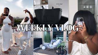 Transforming Our Backyard, Diaper Bag Unboxing, Nesting & Organizing Baby Clothes | Weekly Vlog