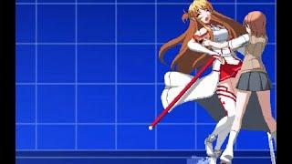 [MUGEN ryona]逢坂大河と御坂美琴がリクエストよりアスナやその他のキャラをボコる Taiga and Mikoto VS Asuna, Kirino and others