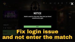 Warzone Mobile | How to fix login issue and unable to connect to a data