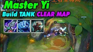 Master Yi Wild Rift TANK BUILD - Broken Map Clear | Top 1 Ban + Pick Rate China server | 2 Gameplay