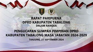 (LIVE) Pengucapan Sumpah/Janji Pimpinan DPRD Tabalong Masa Jabatan 2024-2029