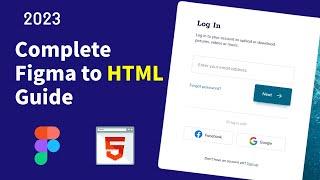 HTML Login Page | Design to HTML Button, Input Form CSS Code | Social Login | Rohan Yeole