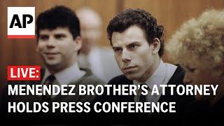 LIVE: Menendez brother's attorney and family hold a press conference