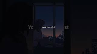 Tate McRae-you broke me first (lyrics)