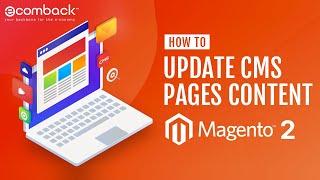 How to update the CMS Pages Content in Magento 2 -Video Guide for Management of CMS Pages in Magento