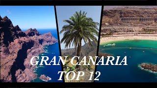 GRAN CANARIA - Top 12 places to visit | Drone | 4K
