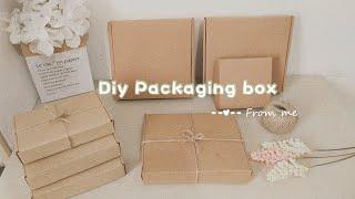 DIY Corrugated box • Packaging box • Kraft box (2 pesos only)