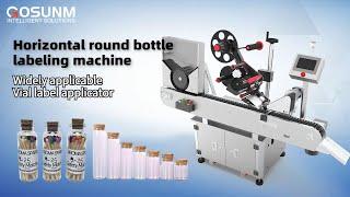 Vial labeling machine,autoamtic Horizontal round bottle labeling machine,Ampoule labeling machine