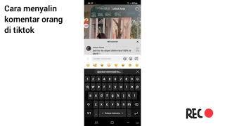 Cara menyalin komentar orang di tiktok