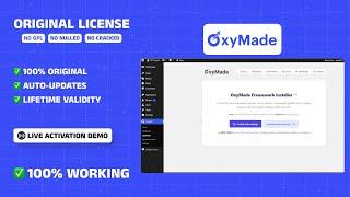 OxyMade with License Key | Oxygen Builder Addons | Lifetime Activation Key at cheap price