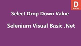 Selenium Visual Basic .Net Select Dropdown Value