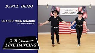 QUANDO WHEN QUANDO- Line Dance Demo & Walk Through