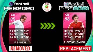 Removed Legend Players Replacement in PES 2021 Mobile