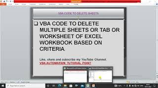 VBA code to delete multiple sheets based on criteria|| Wild card in VBA Excel || disable pop up VBA