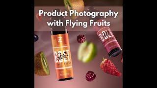 Quick BTS Product Photography Flying Fruits