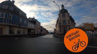 Virtual Biking:  Bike Ride Through Bitburg, Germany