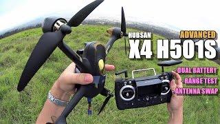 HUBSAN X4 H501S ADVANCED - Part 2 - [Dual Battery Mod / Antenna Swap / Range Test]