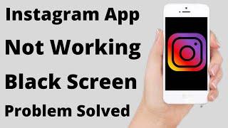 How to Fix Instagram Black Screen Problem || Instagram Not Working / Opening Black Screen 2022